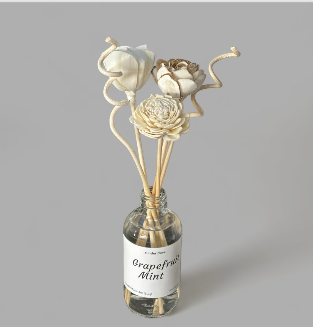 Grapefruit Mint Flower Reed Diffuser