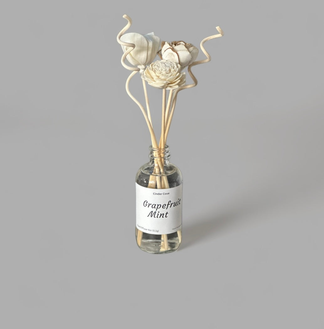 Grapefruit Mint Flower Reed Diffuser