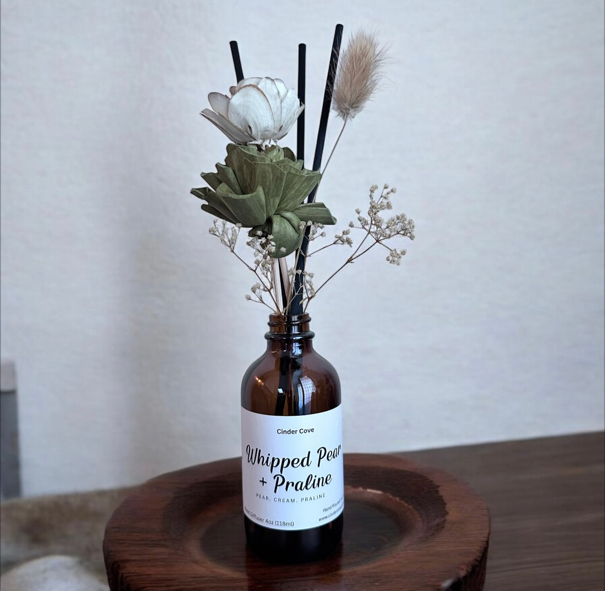 Whipped Pear + Praline Flower Reed Diffuser