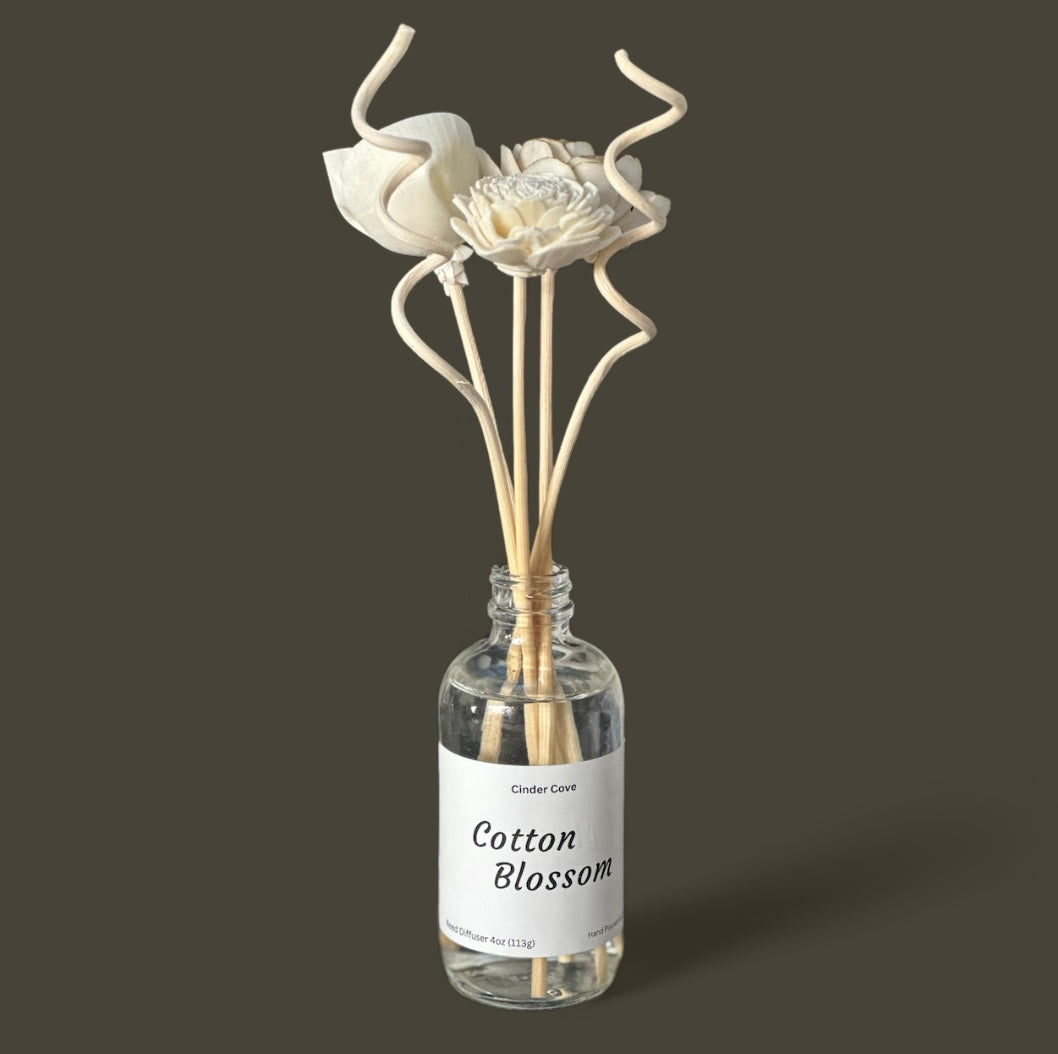 Cotton Blossom Flower Reed Diffuser