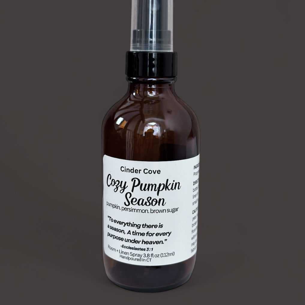 Cozy Pumpkin Season Room + Linen spray