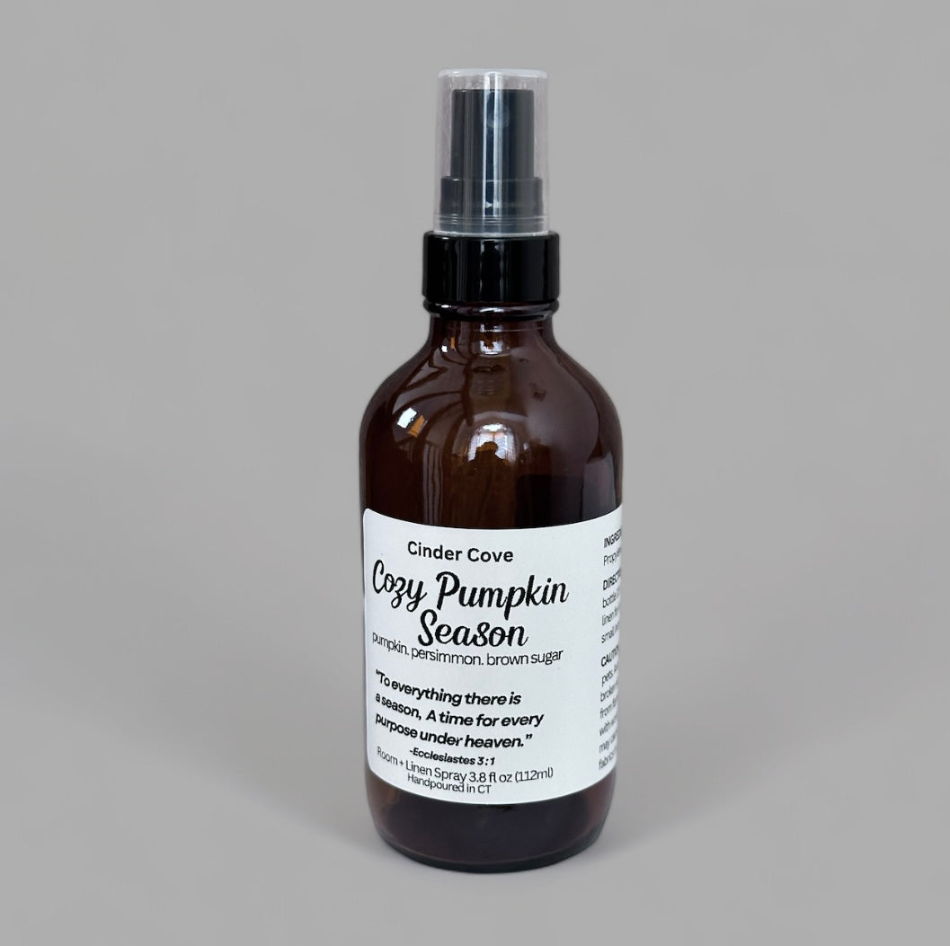 Cozy Pumpkin Season Room + Linen spray