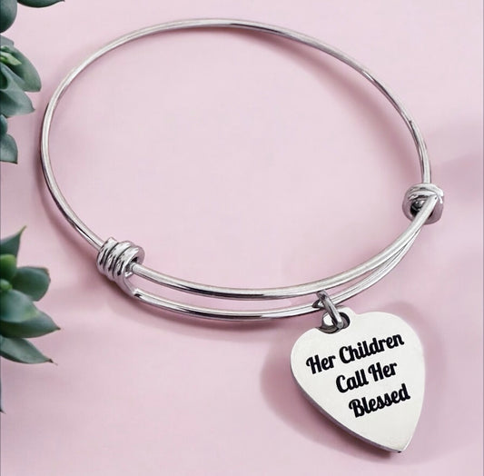 Her Children Call Her Blessed Bangle/Bracelet